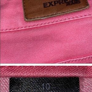 EXPRESS HOT PINK SKINNY FIT JEANS